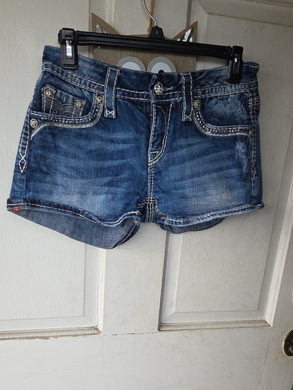 Rock Revival Kai Shorts Rhinestones Size 28